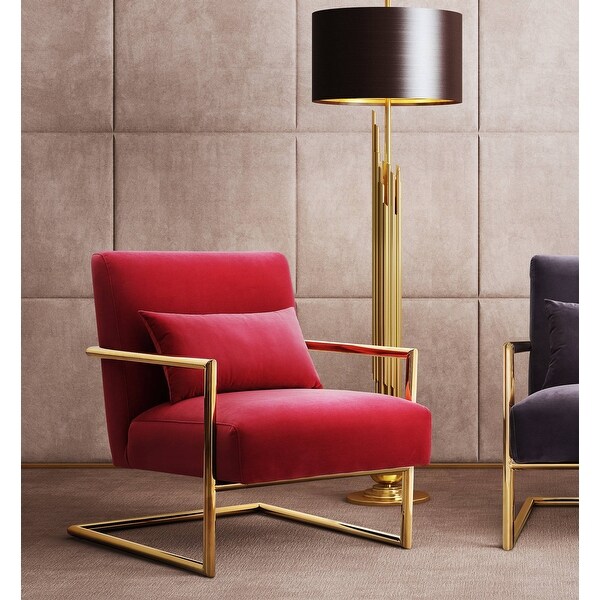 Elle Pink Velvet Chair. Opens flyout.