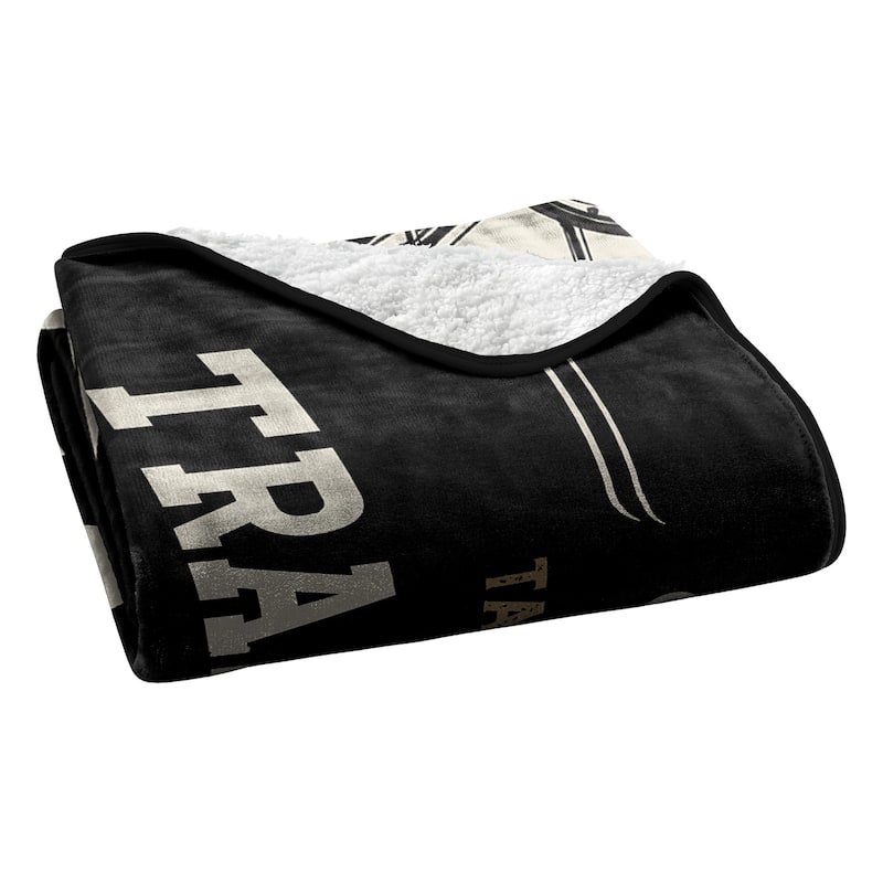 Yellowstone Train Station Silk Touch Sherpa Throw