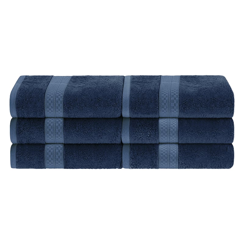 Superior Rayon from Bamboo and Cotton Hand Towel - (Set of 6)