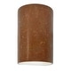 preview thumbnail 7 of 45, Justice Design Ambiance - Large Cylinder Wall Sconce - Closed Top - Replaceable Bulb Rust Patina