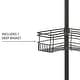 preview thumbnail 9 of 40, Utopia Alley Tension Pole Shower Caddy Corner Organizer, Adjustable with 4 Removable Baskets, 60 to 97 Inch