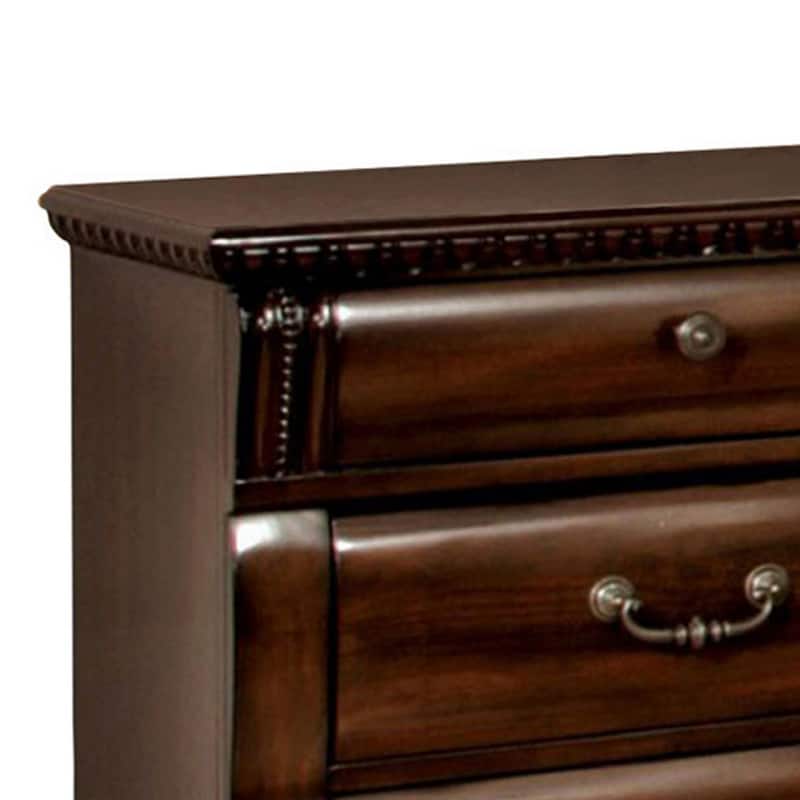 Cherry 3 Drawer 28 in. W Nightstand with Sturdy Hardware and Ample Storage