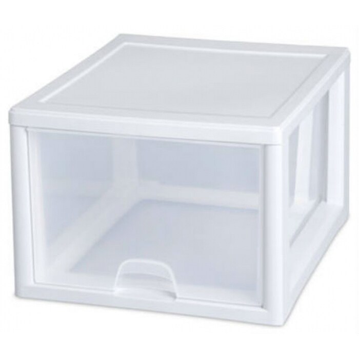 Shop Sterilite 23108004 Stacking Drawer White 27 Quart Free
