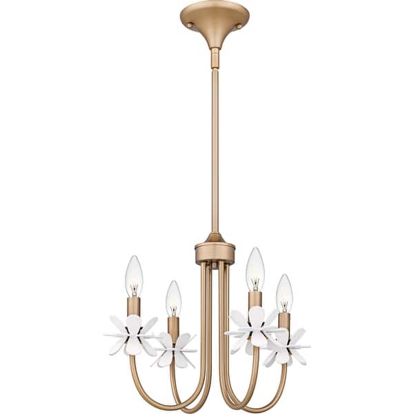 slide 2 of 9, Remy 4-Light Bronze Gold Chandelier