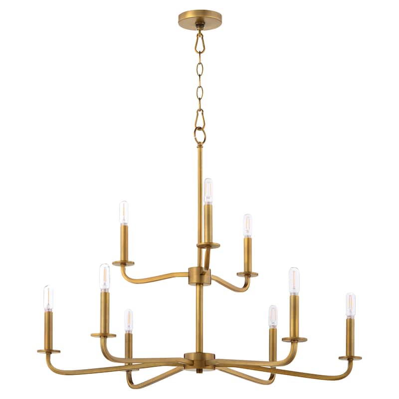 Quorum International 6307-9 Rutherford 9 Light 29" Wide Taper Candle