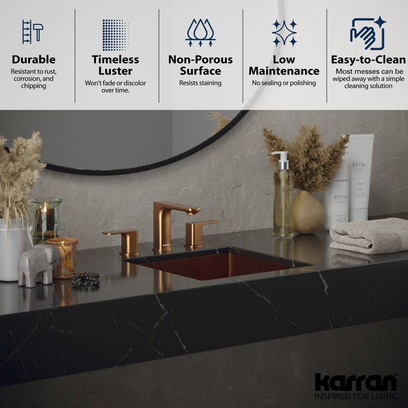 Karran Cinox Stainless Steel Square Undermount Sink