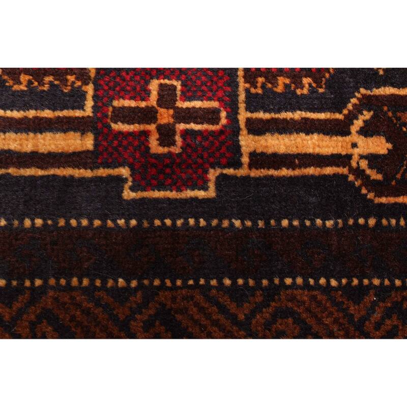 ECARPETGALLERY Hand-knotted Teimani Dark Navy Wool Rug - 2'9 x 4'2