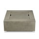 preview thumbnail 7 of 9, Aegean 36" Square Gas Fire Table in Mist Gray by Real Flame