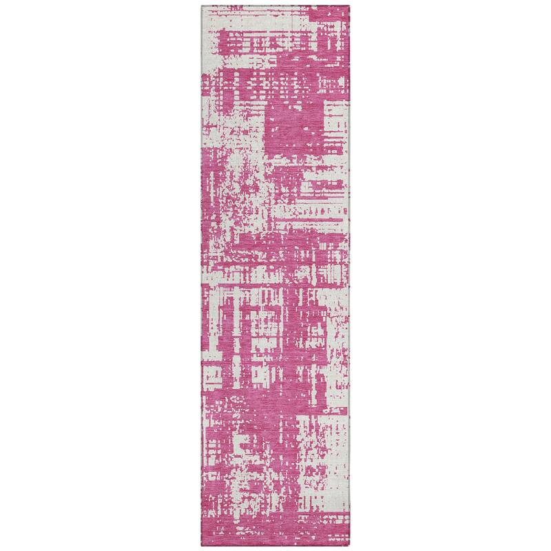 Machine Washable Indoor/ Outdoor Chantille Abstract Solid Rug