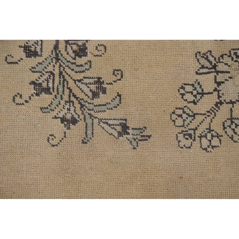 Distressed Tabriz Persian Vintage Area Rug Handmade Wool Carpet - 9'6" x 12'9"