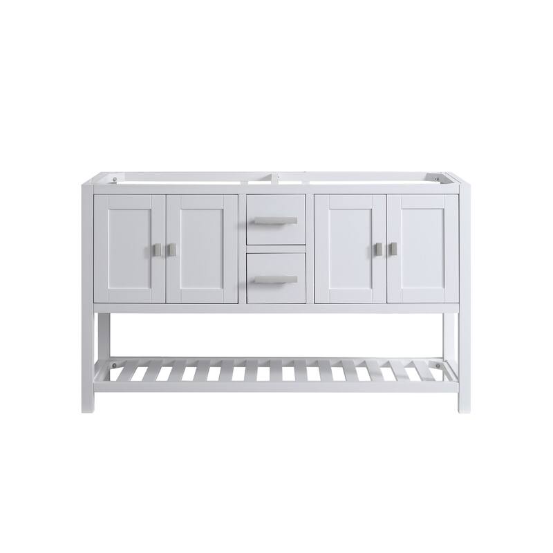 Monaco 60" Double Sink Vanity Base Only