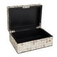 preview thumbnail 35 of 37, Mother of Pearl Handmade Geometric Box with Hinged Lid (Set of 2)
