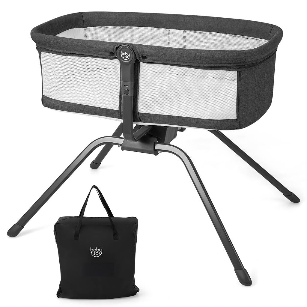 3 in 1 Rocking Bassinet & Baby Bassinet Bedside Crib Portable Bassinet