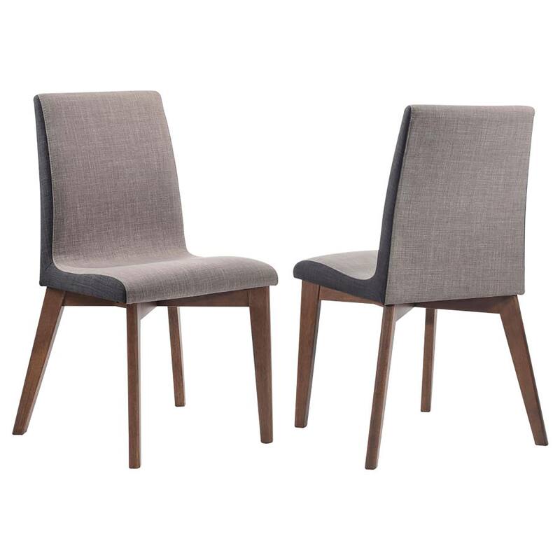 Upholstered Side Chairs,Wooden Dining Chair (Set of 2)