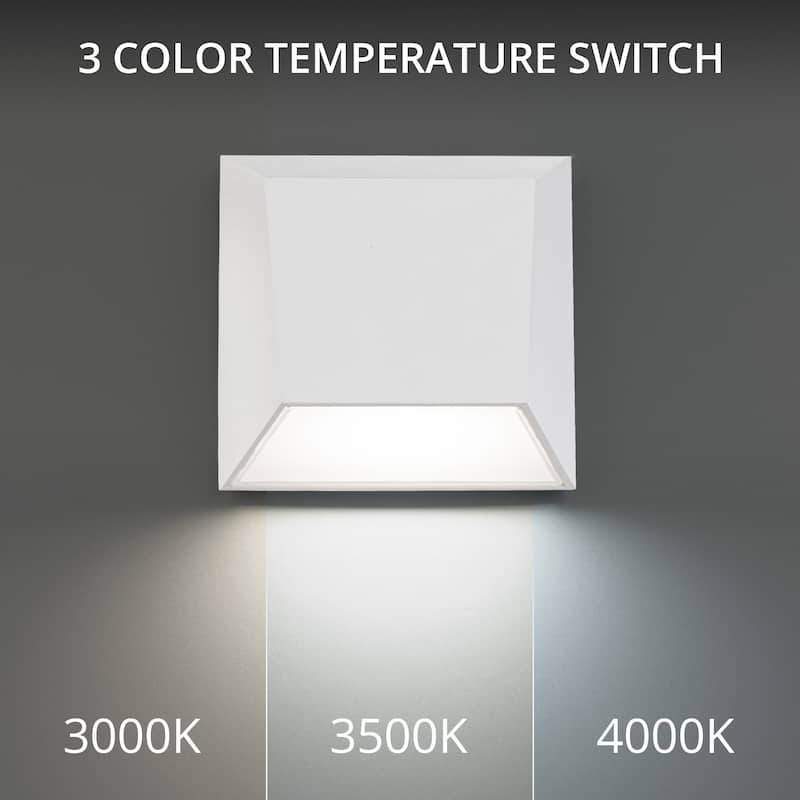 WAC Lighting WS-W27106-40 Atlantis 6" Tall LED Outdoor Wall Sconce Set