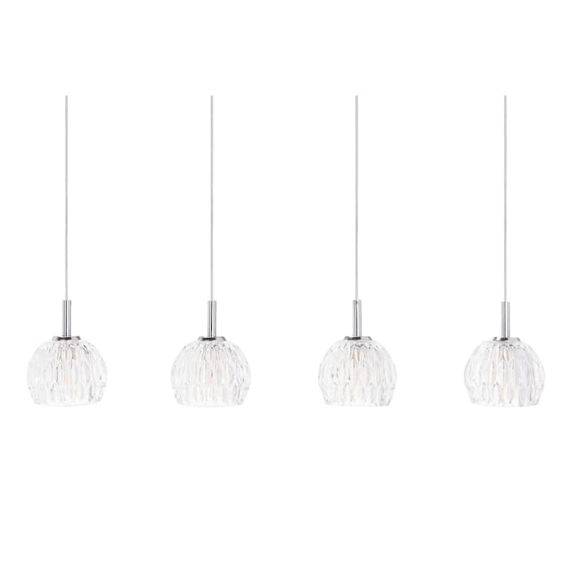 SAFAVIEH Lighting Mura Pendant - 30.5"x4.5"x11.25-79.25" - Antique White - 31Wx5Dx79H