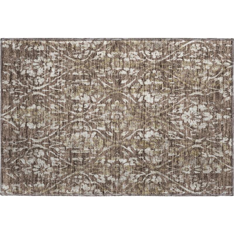 Premium Washable Super Soft Floral Damask Mayfield Rug