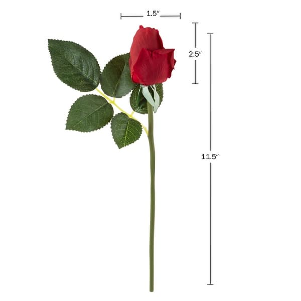 Pure Garden Rose Artificial Flowers, Red - Bed Bath & Beyond - 37839341