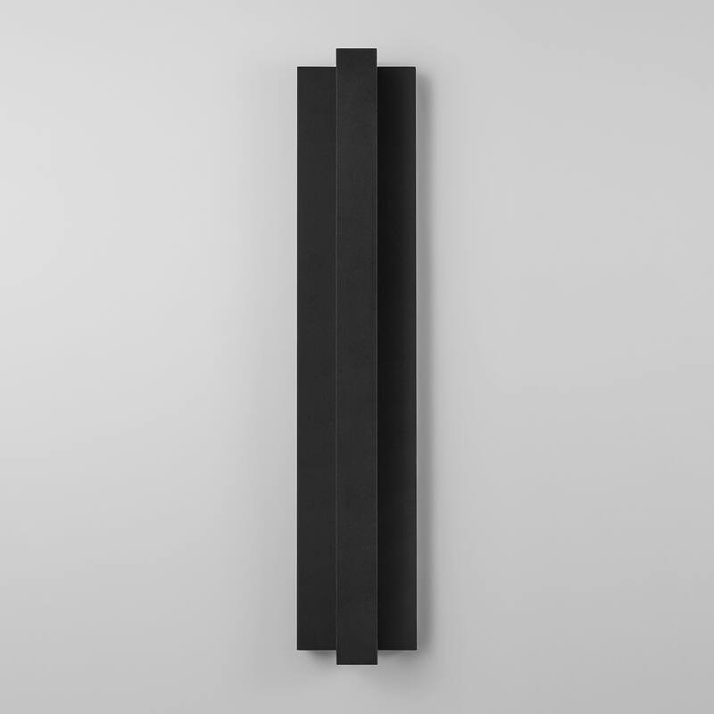 Modern Black Outdoor Wall Lights Aluminum Linear Dimmable LED Wall Sconce Lights for Outside