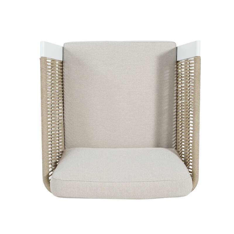 Christopher Knight Home - Outdoor Aluminum Dining Chair Set with Weather-Resistant Cushions