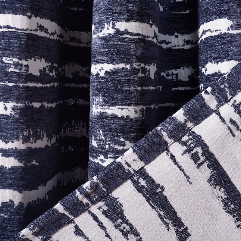 SAFAVIEH Sangeeta 52" x 84" Window Treatment Curtain Panel - 52Wx84L - Navy