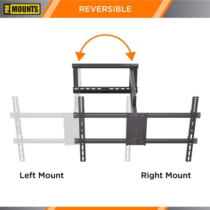 ProMounts Full Motion Indoor and Outdoor TV Wall Mount for TVs 32" - 75" Up to 132 lbs