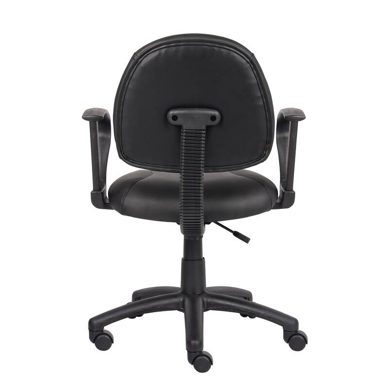 Boss Black Posture Chair with Loop Arms
