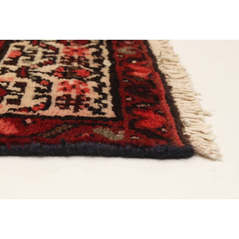 ECARPETGALLERY Hand-knotted Andelz Navy Wool Rug - 3'7 x 9'11