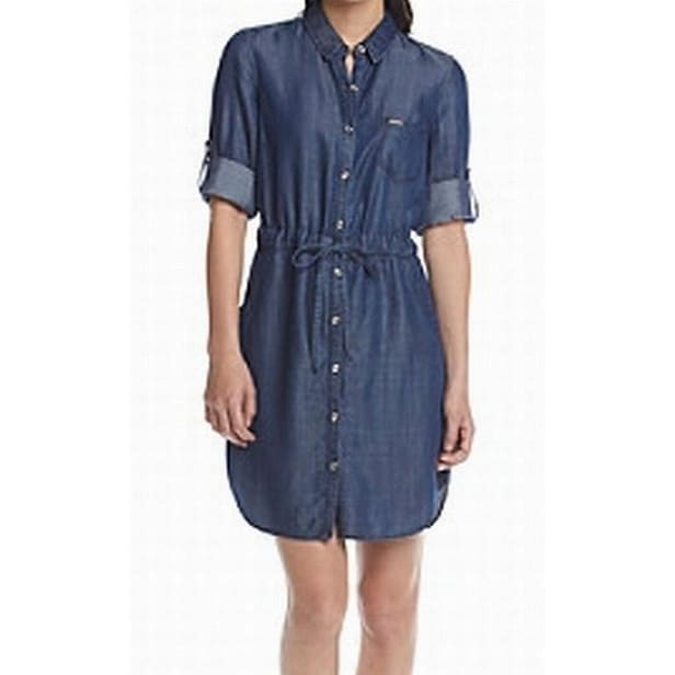 tommy hilfiger denim shirt dress