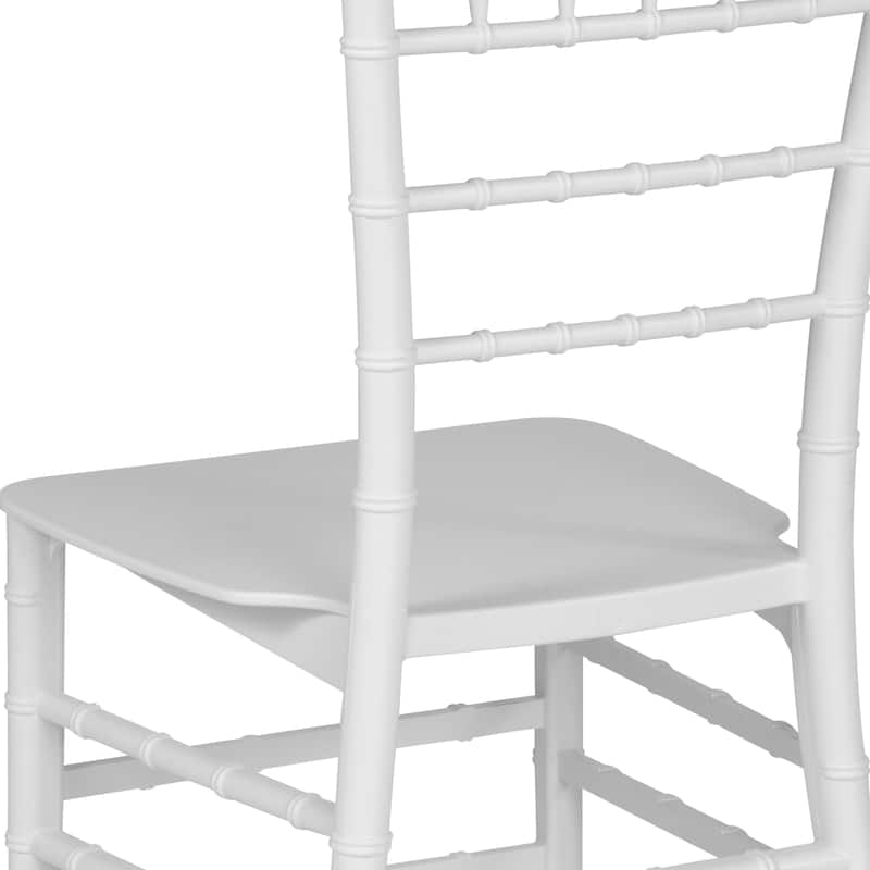 Resin Stackable Chiavari Chair - 15"W x 18.75"D x 35"H - 15"W x 18.75"D x 35"H