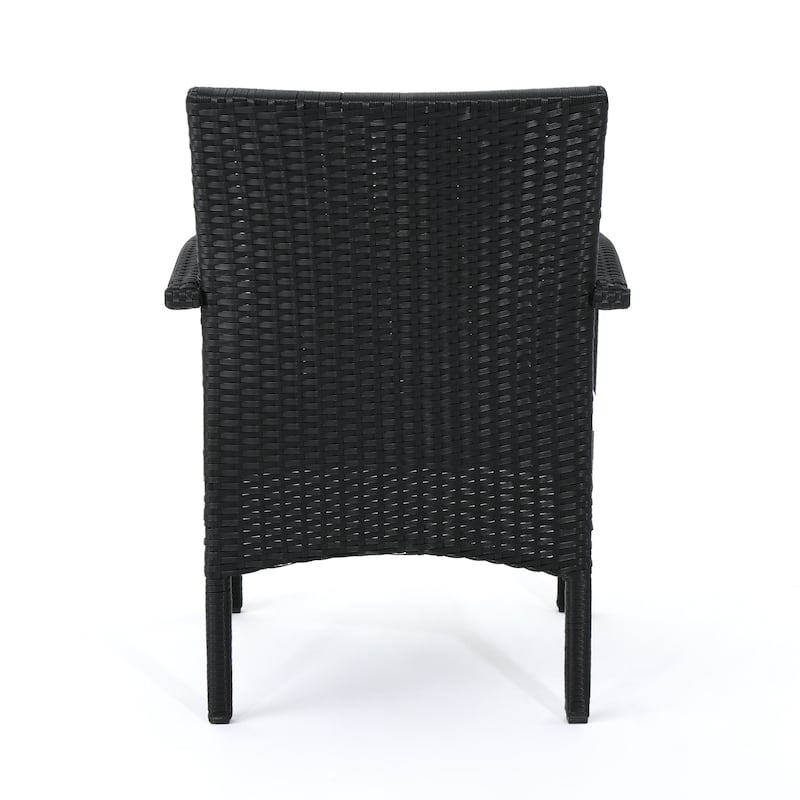 Cordoba Outdoor Wicker 4-piece Conversation Set with Cushions by Christopher Knight Home
