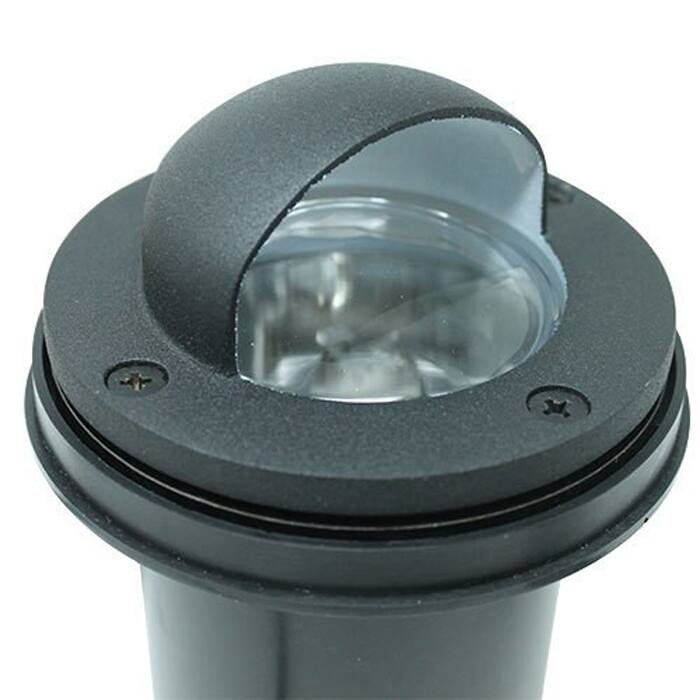 12V Composite In Ground Well Pathway Light w/ Eyebrow Cover