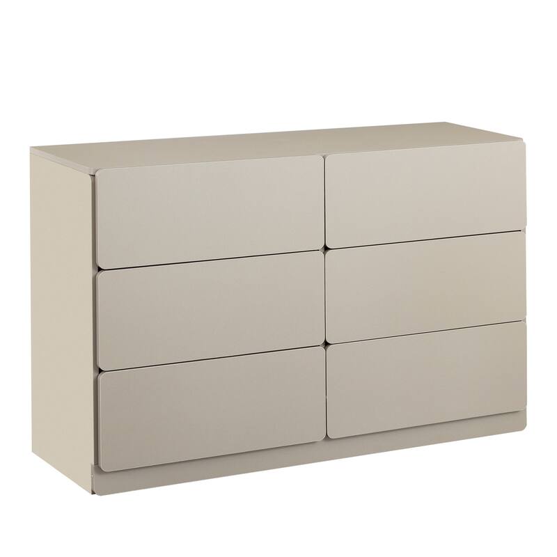 Modern Solid Wood 6-drawers Entryway Storage Cabinet