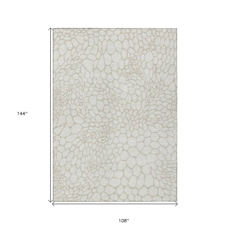 HomeRoots Geometric Transitional Rectangle Outdoor Rug