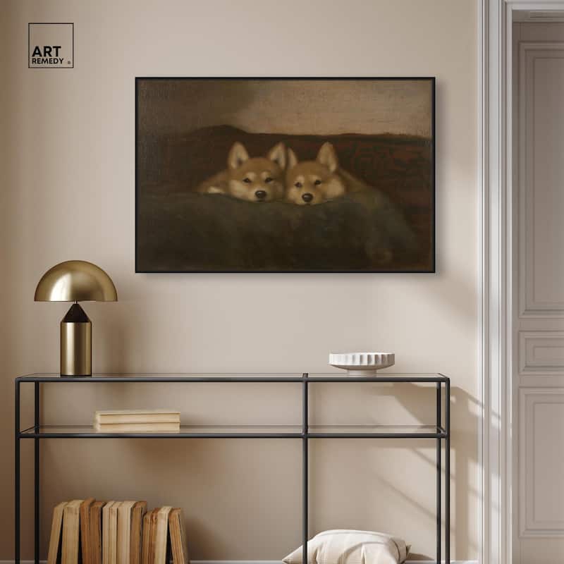 Rustic Dog Days Canvas by Art Remedy