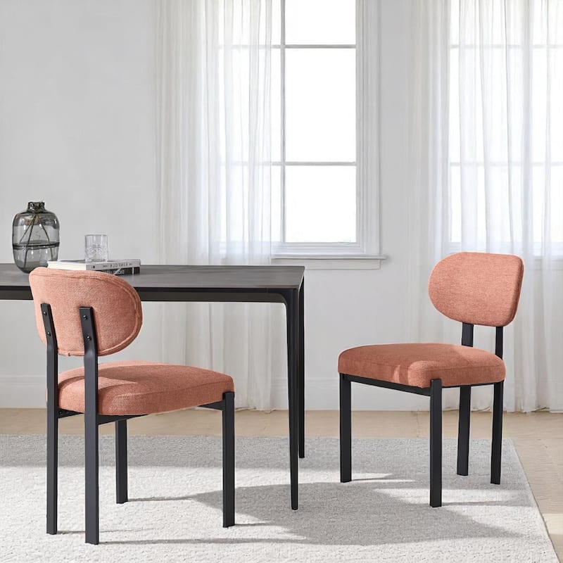 KISRAIS Modern Upholstered Dining Chair, Set of 2