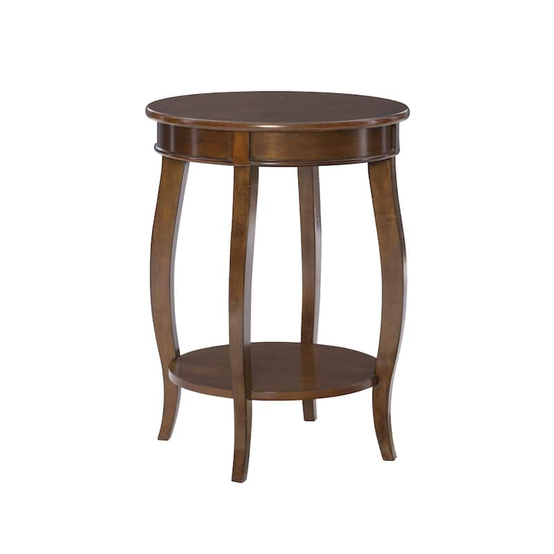 Penelope Round Table with Shelf