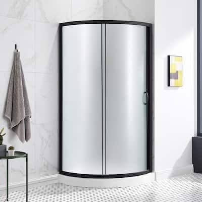 Ove Decors Breeze Shower Kit with Frosted Panels and Base