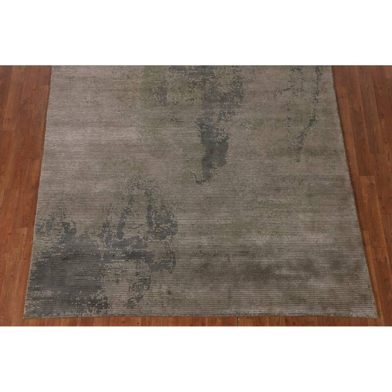 Striped / Abstract Oriental Area Rug Handmade Wool Carpet - 6'0"x 9'1"
