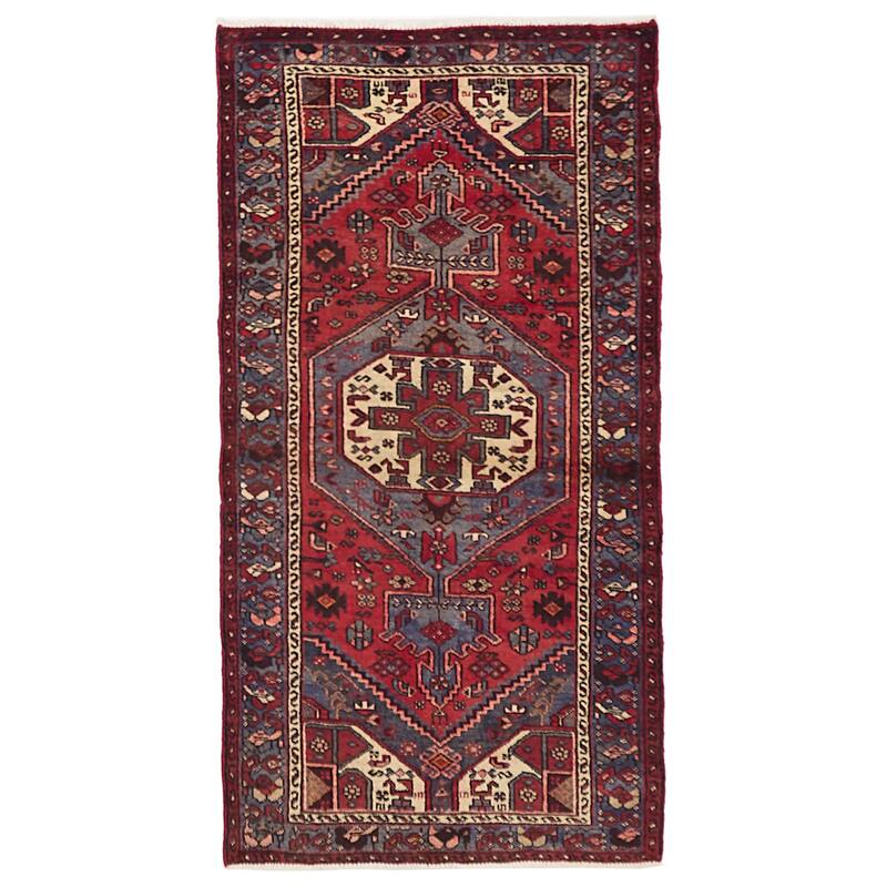 ECARPETGALLERY Hand-knotted Anadol Red Wool Rug - 3'3 x 6'4