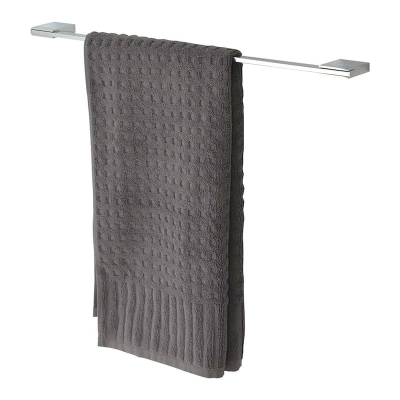 Modern Wall-Mounted 24-Inch Stainless Steel Towel Bar - 24" L x 2" D x 0.8" H