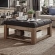 preview thumbnail 7 of 26, Lennon Pine Storage Ottoman Coffee Table by iNSPIRE Q Artisan