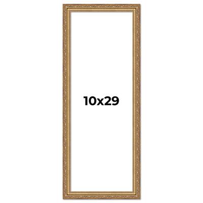 10x29 Frame Red Solid Wood Picture Frame