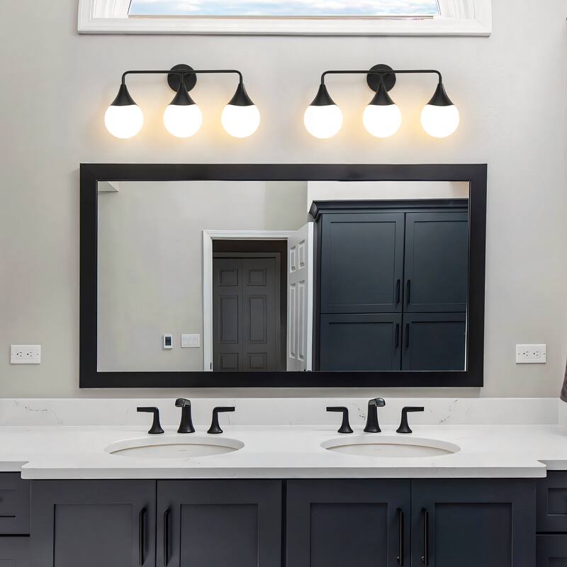 Dimmable Vanity Light with Clear Glass Shade
