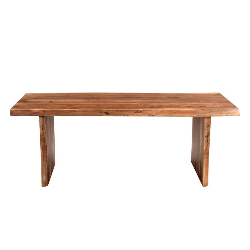 Sienna 2-piece Live Edge Solid Wood Living Room Table Set