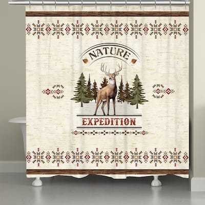 Laural Home Natures Expedition Shower Curtain 71x72