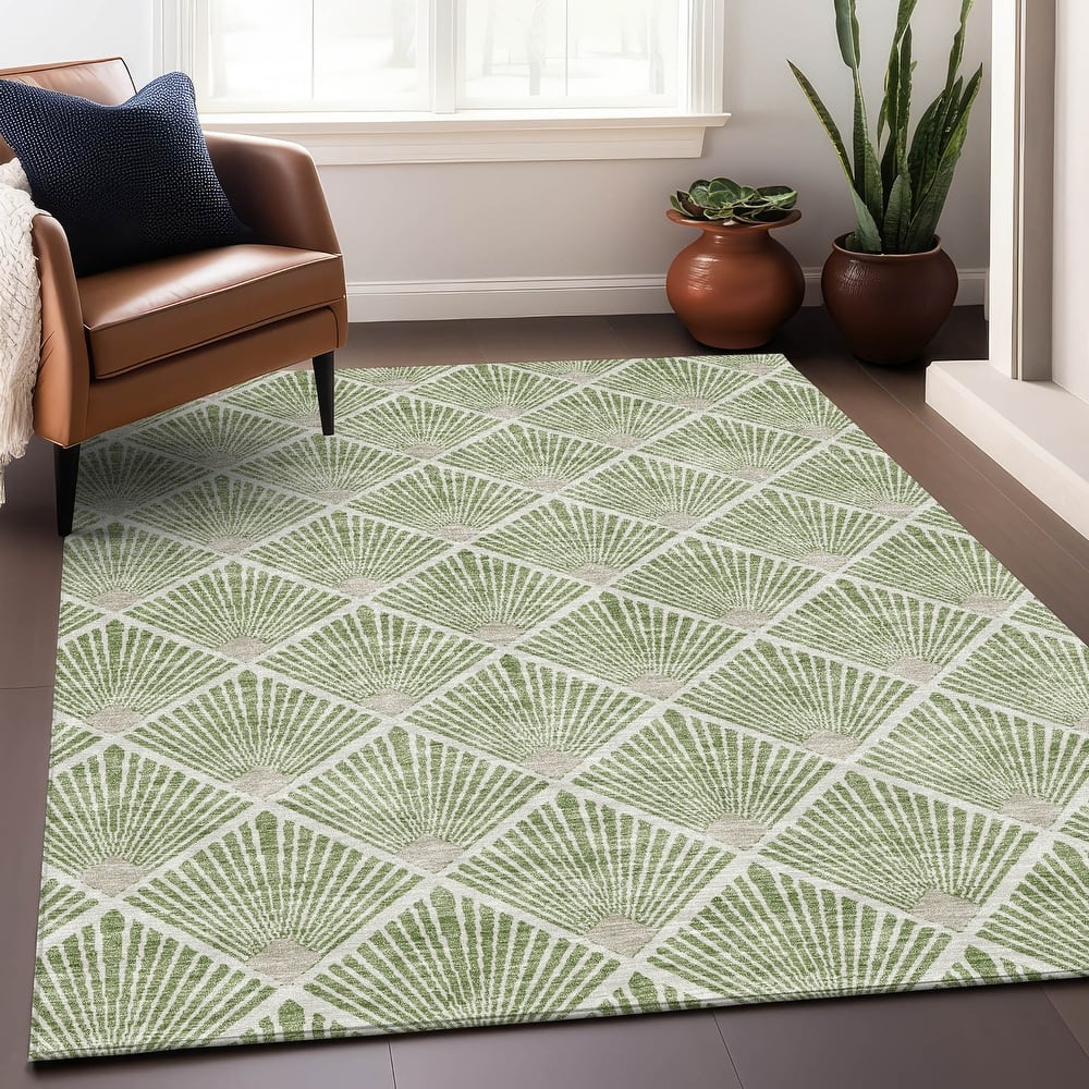 Premium Washable Super Soft Diamond Trellis Mayfield Rug