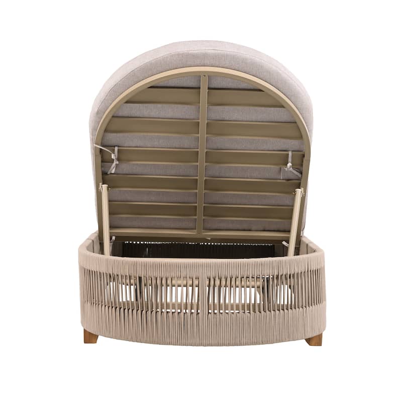 Christopher Knight Home - Delacroix Acacia Wood Outdoor Adjustable Chaise Lounge（No Cushion）