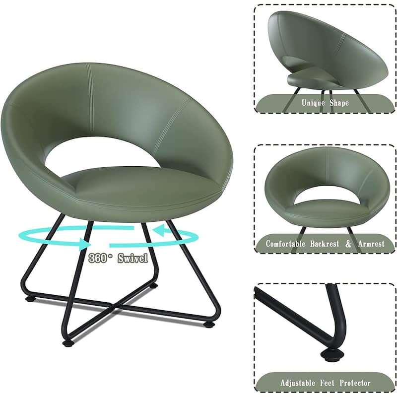 Green Velvet chair ,velvet accent chair for Living Room Bedroom Office Leisure Upholstered Single Sofa