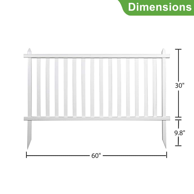 Garden Fence Outdoor Fence Panel Decorative Vinyl Picket Fence
